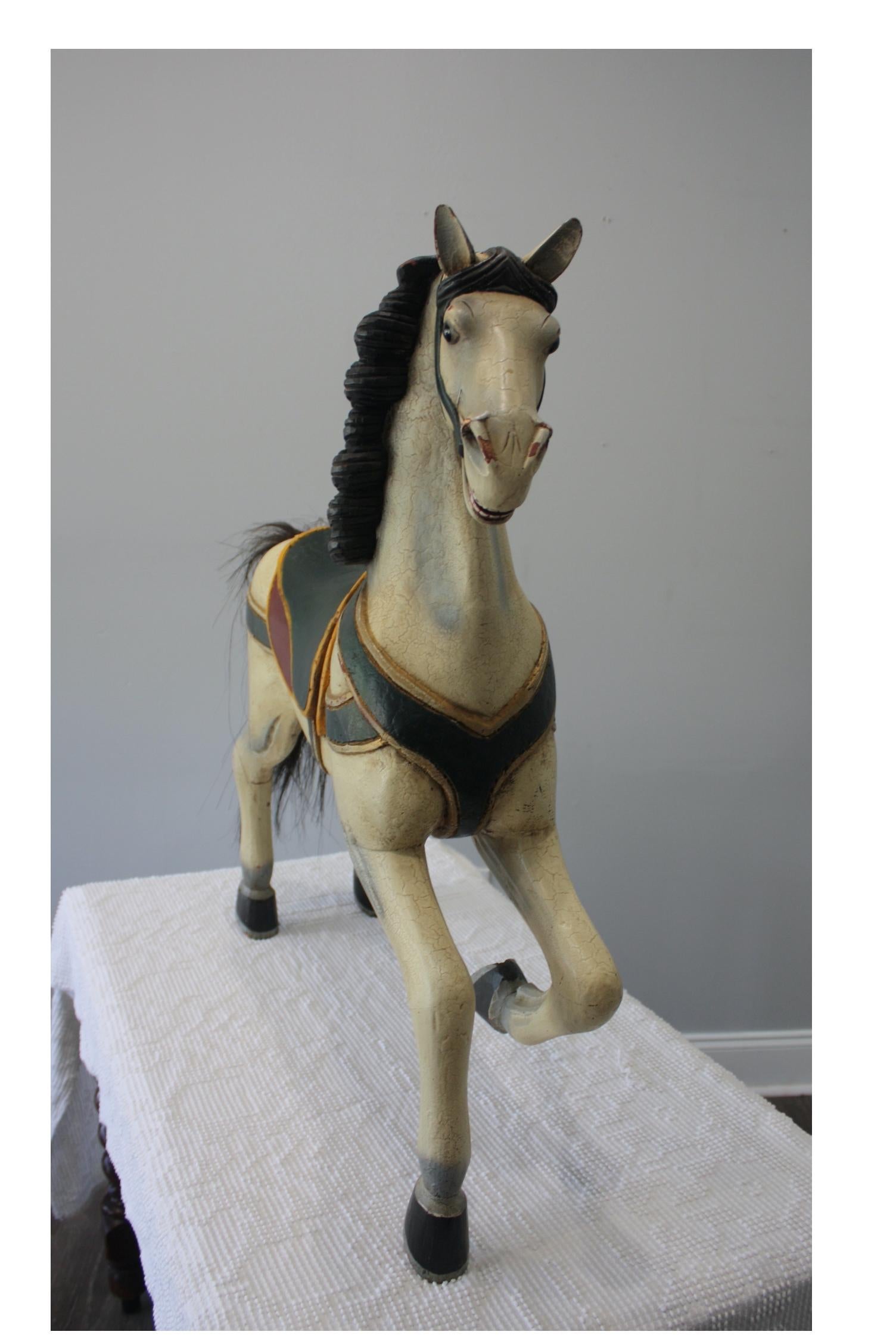 French Carrousel Painted Horse For Sale 2