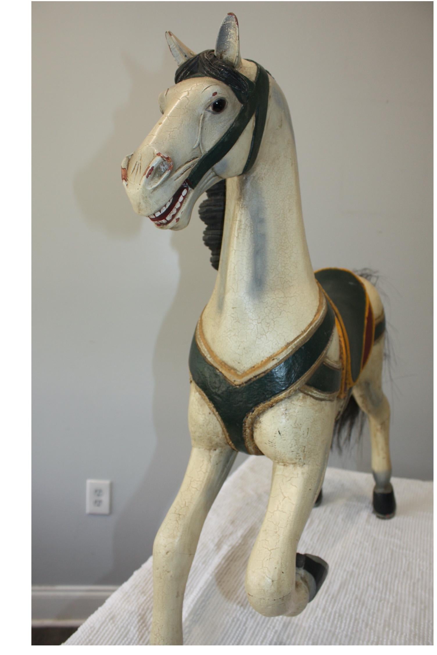 French Carrousel Painted Horse For Sale 4