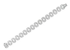 French Cartier 11.04 Carats Diamond 18 Karat Gold Pluie De Cartier Bracelet
