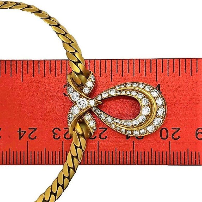 French Cartier Gold and Diamond Necklace 3
