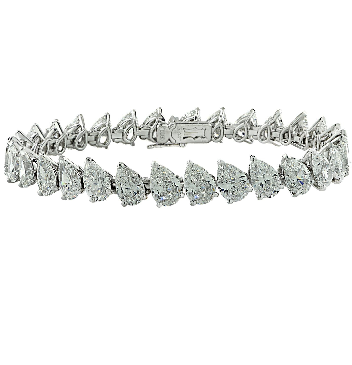 pear cut diamond bracelet