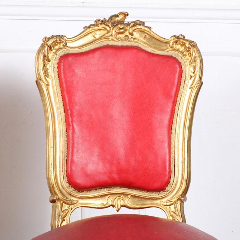 French Carved and Gilt Louis XV Style Chairs In Good Condition For Sale In Vancouver, British Columbia