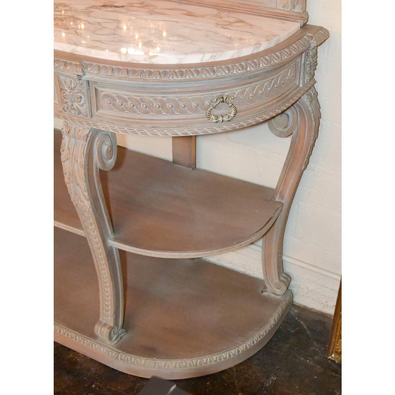 French Carved and Lacquered Jansen Server Buffet 2