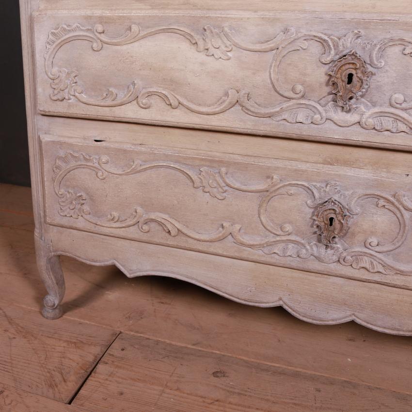 French Carved and Painted Commode For Sale 3