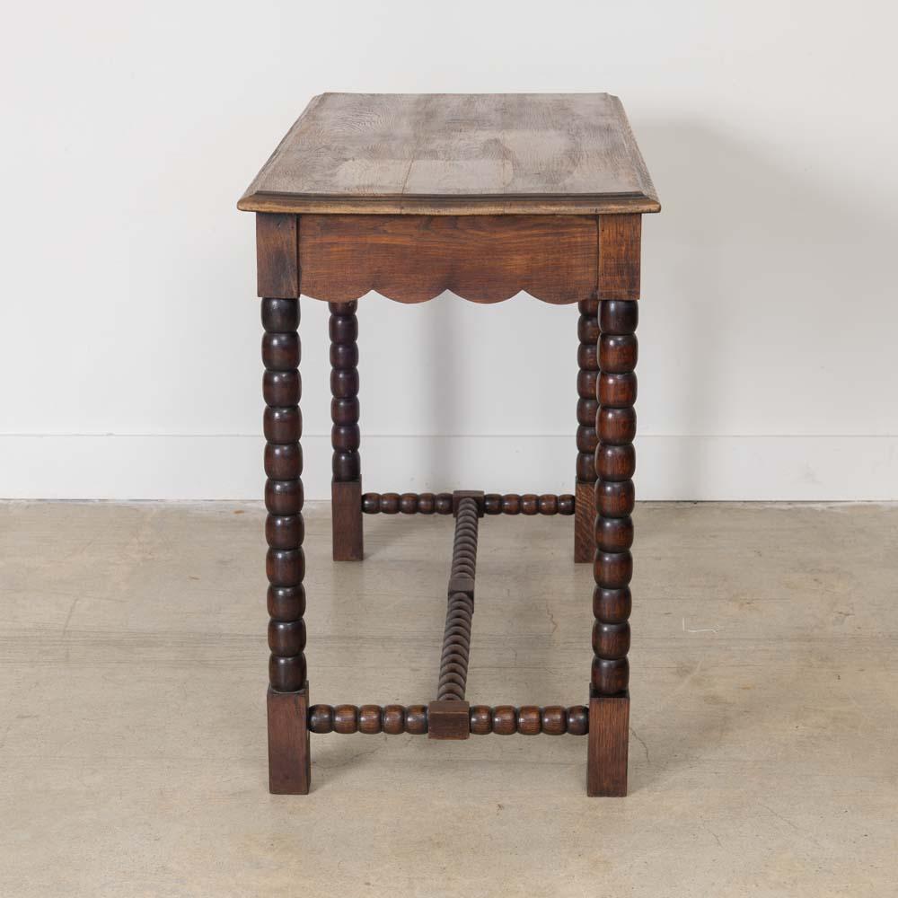 French Carved Bobbin Wood Desk For Sale 2