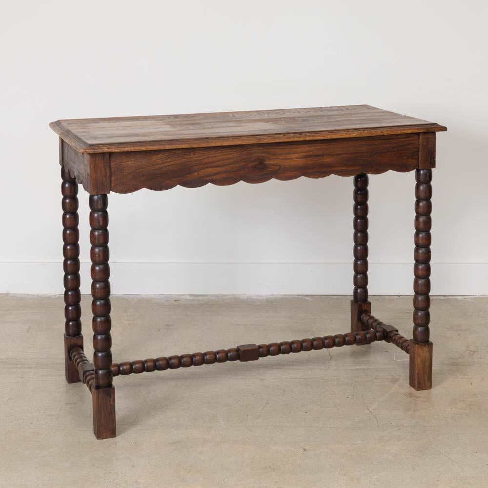 French Carved Bobbin Wood Desk For Sale 3