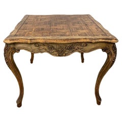 French Carved Card Table