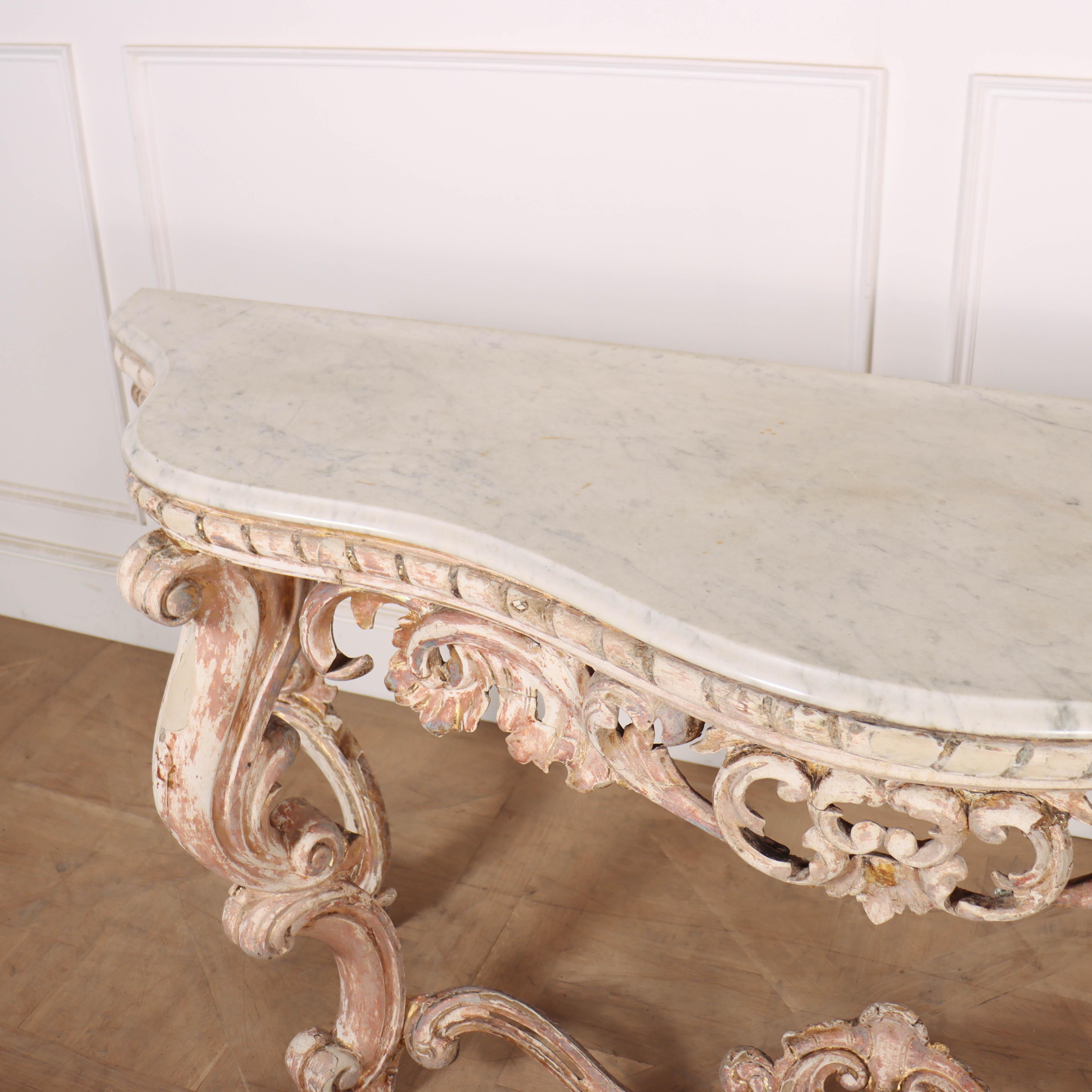 French Carved Console Table 4