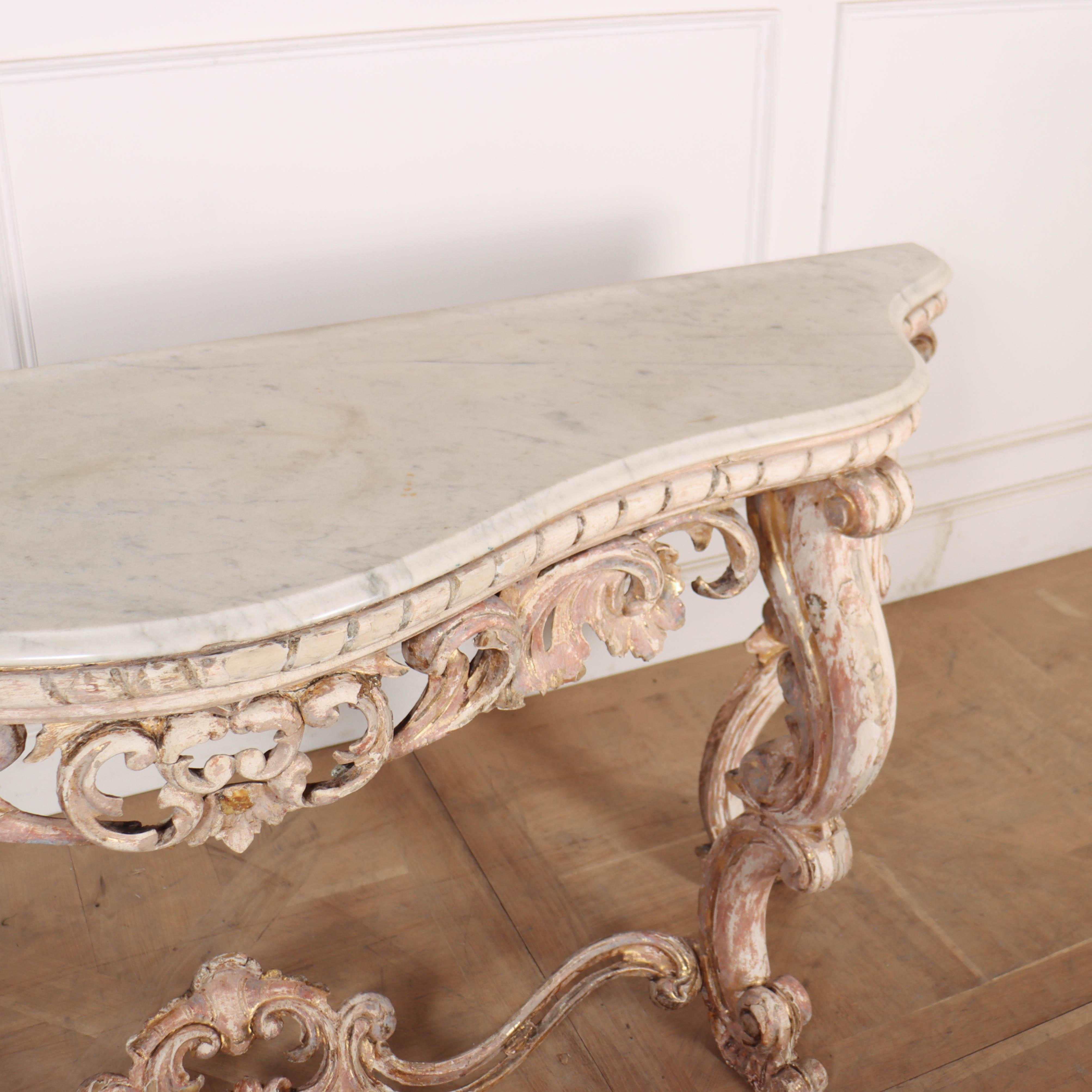 French Carved Console Table 5