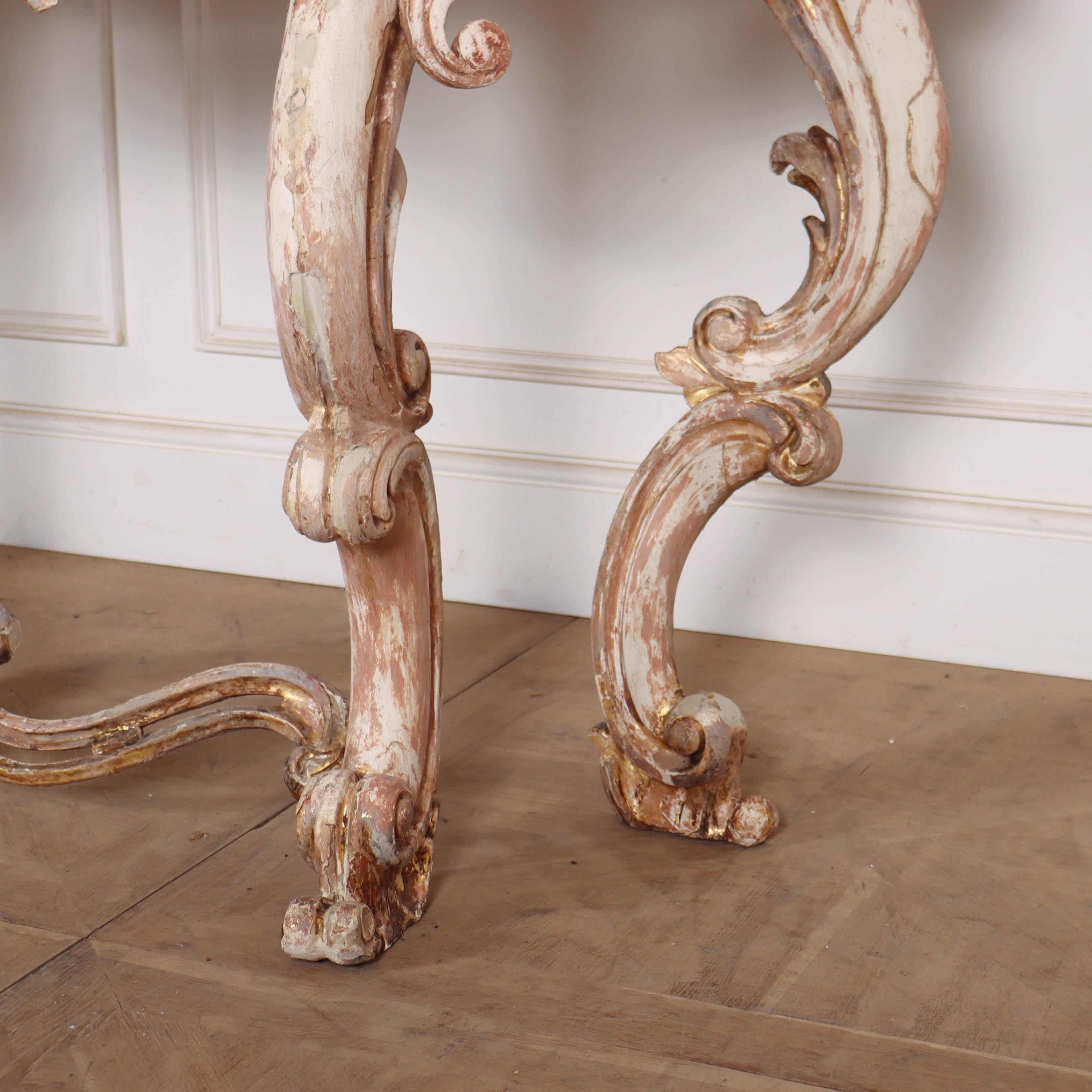 French Carved Console Table 1