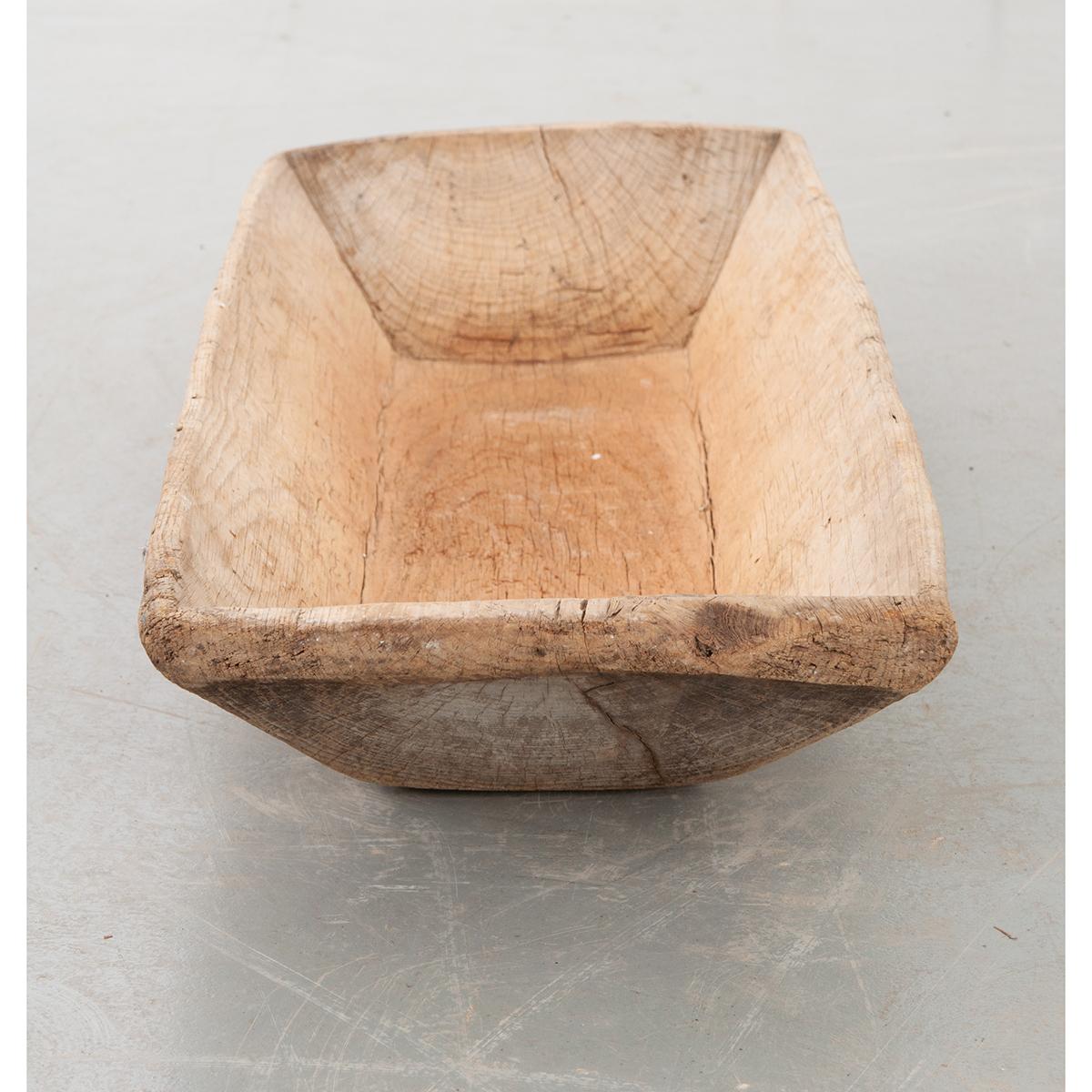 rectangular wooden bowl