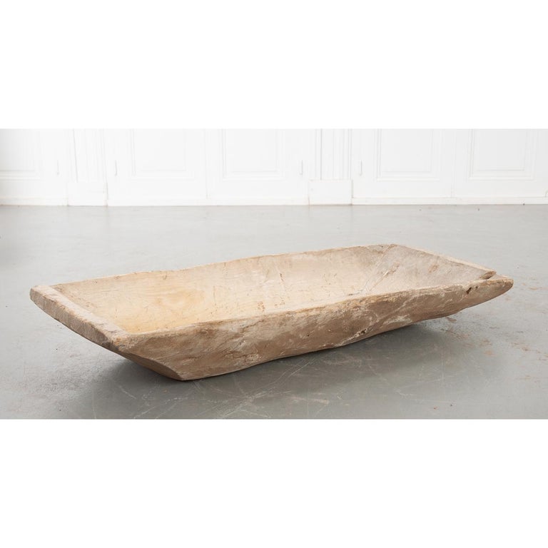 French Carved Dough Bowl For Sale at 1stDibs