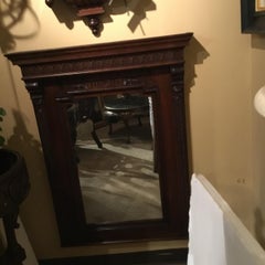 French Carved Framed Mirror in Walnut