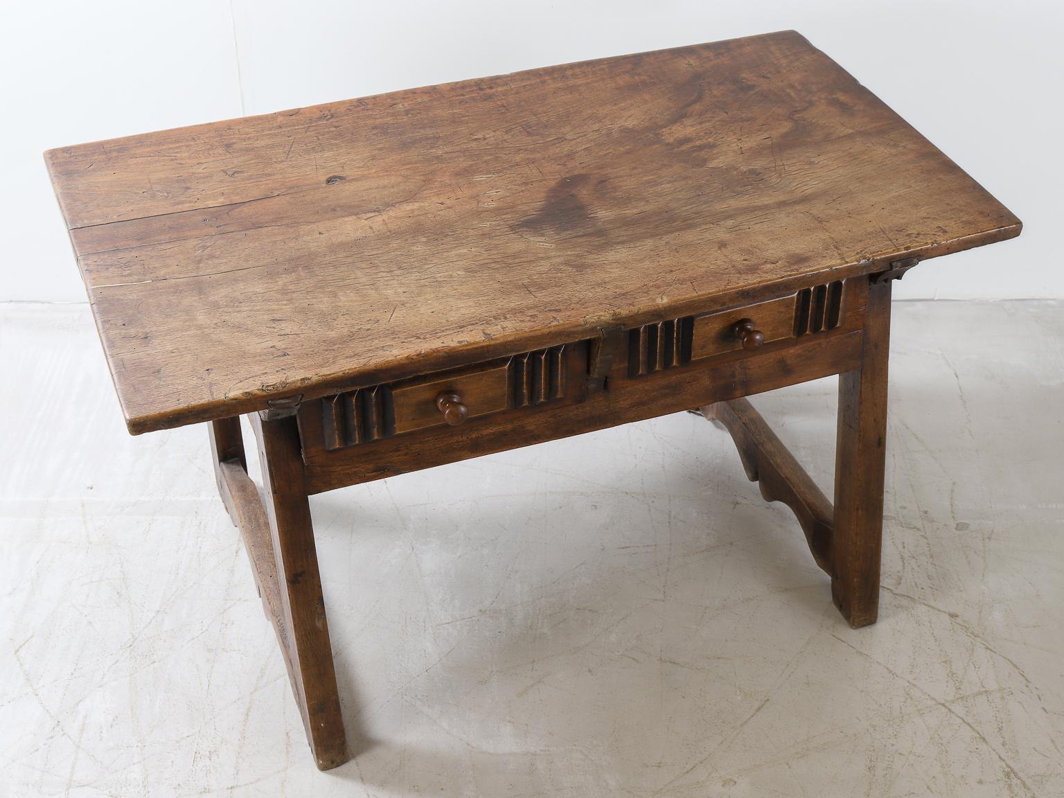 19th Century French Carved Fruitwood Table For Sale