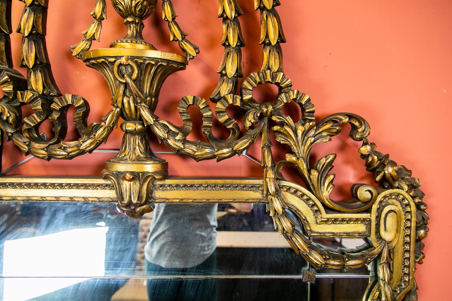 Late 19th Century French Carved Gilt Mirror