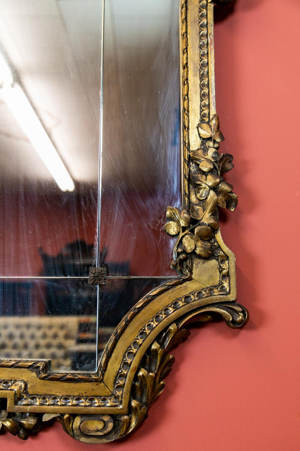 French Carved Gilt Mirror 1