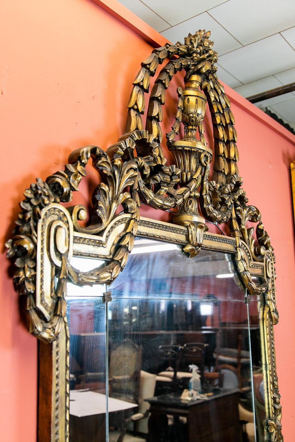 French Carved Gilt Mirror 3