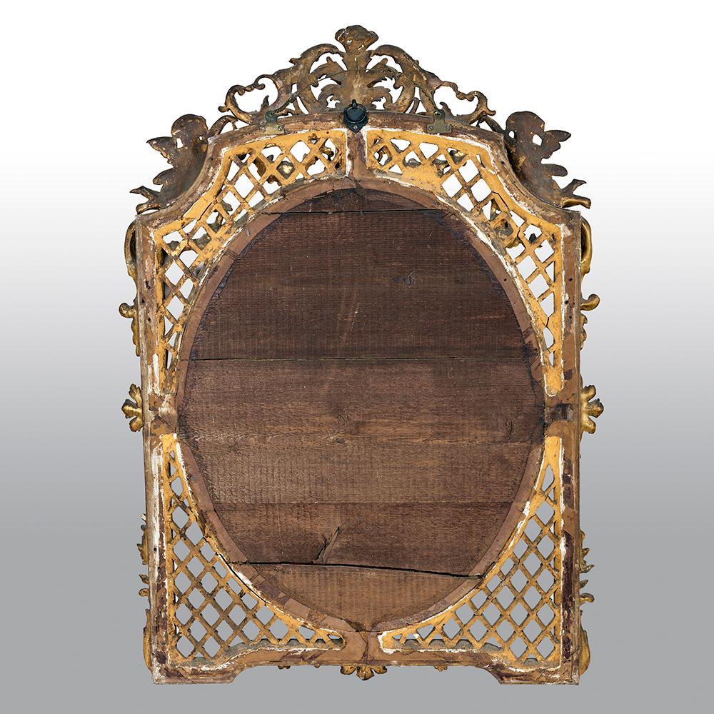 French Carved Giltwood Late 19th Century Mirror 6