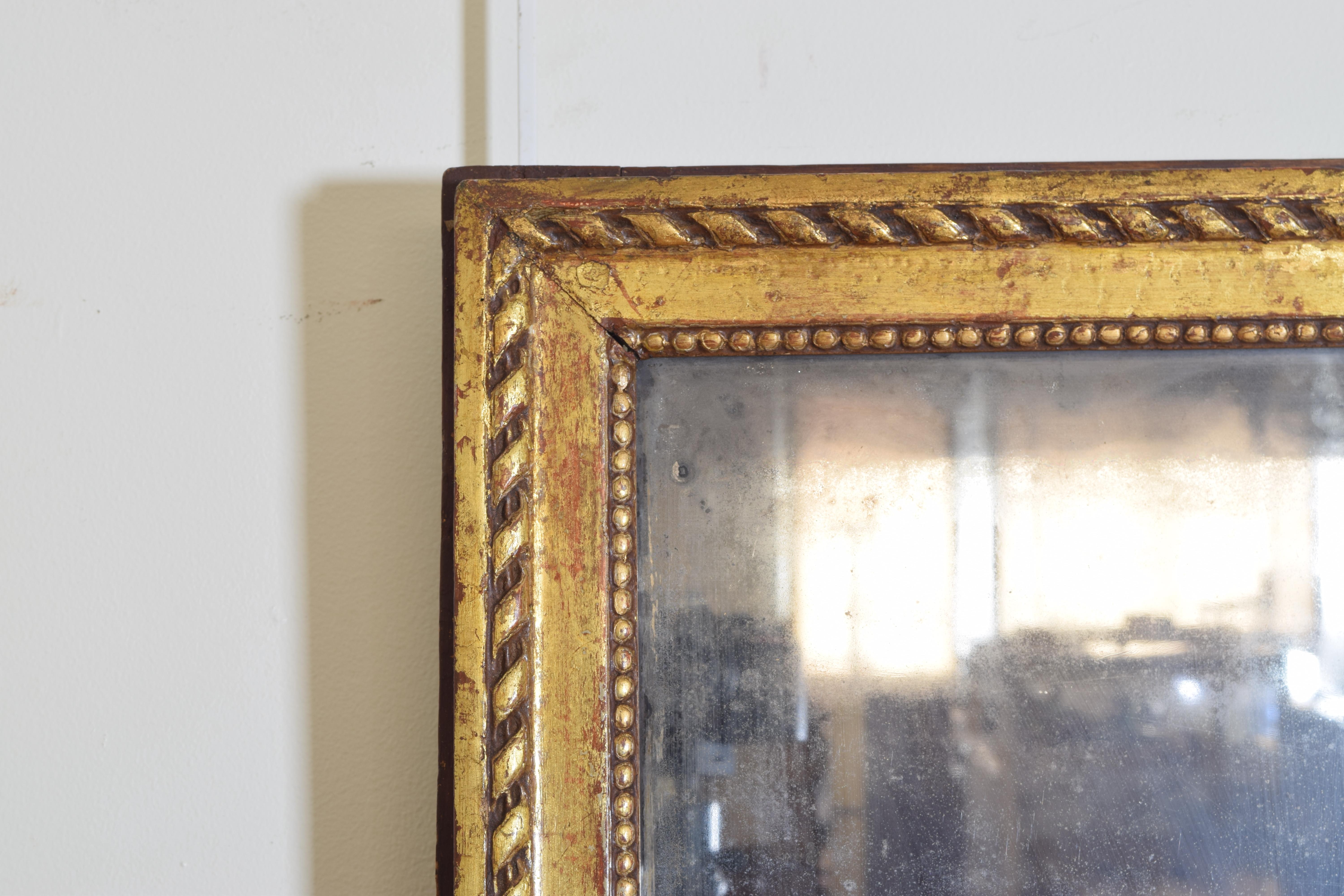 French Carved Giltwood Wall Mirror, First Quarter of the 19th Century 2