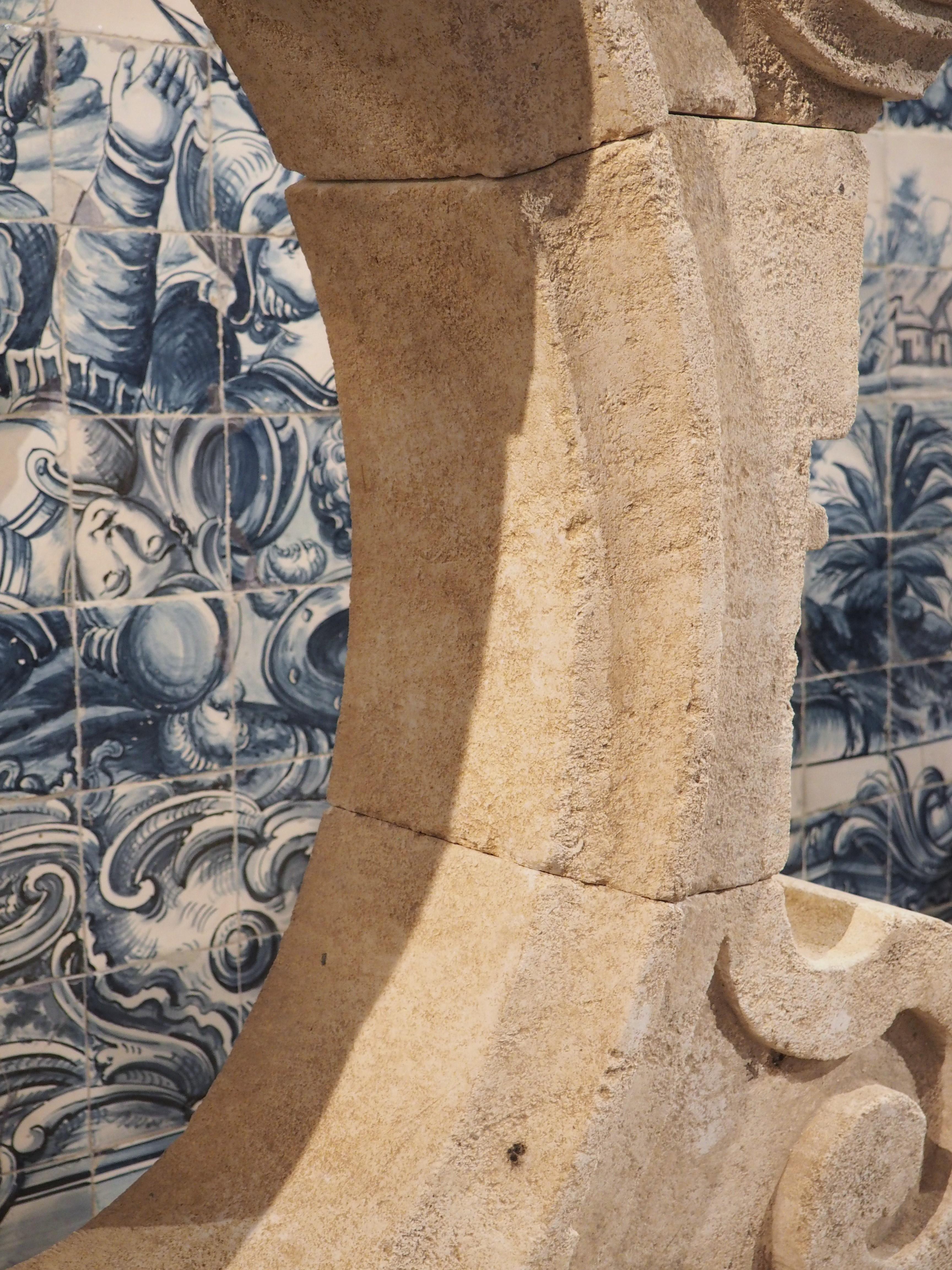 French Carved Limestone Oeil-de-Bouef Window Surround from Provence 5