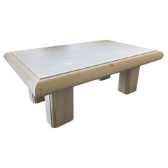 French Carved Limestone Rectangular Low/Coffee Table 