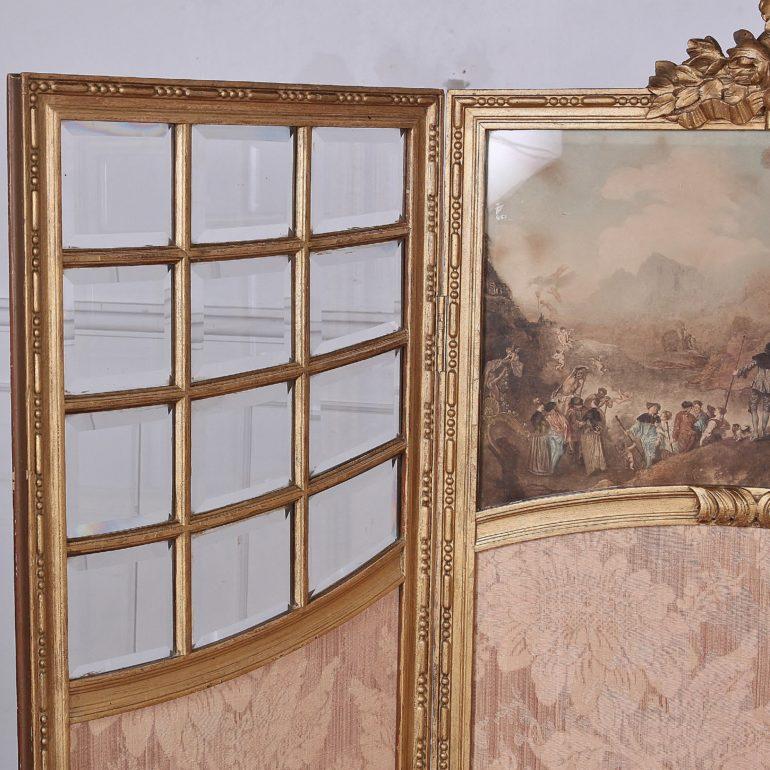 French Carved Louis XVI-Style Screen In Good Condition In Vancouver, British Columbia