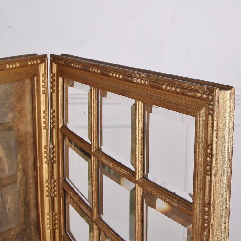 Glass French Carved Louis XVI-Style Screen