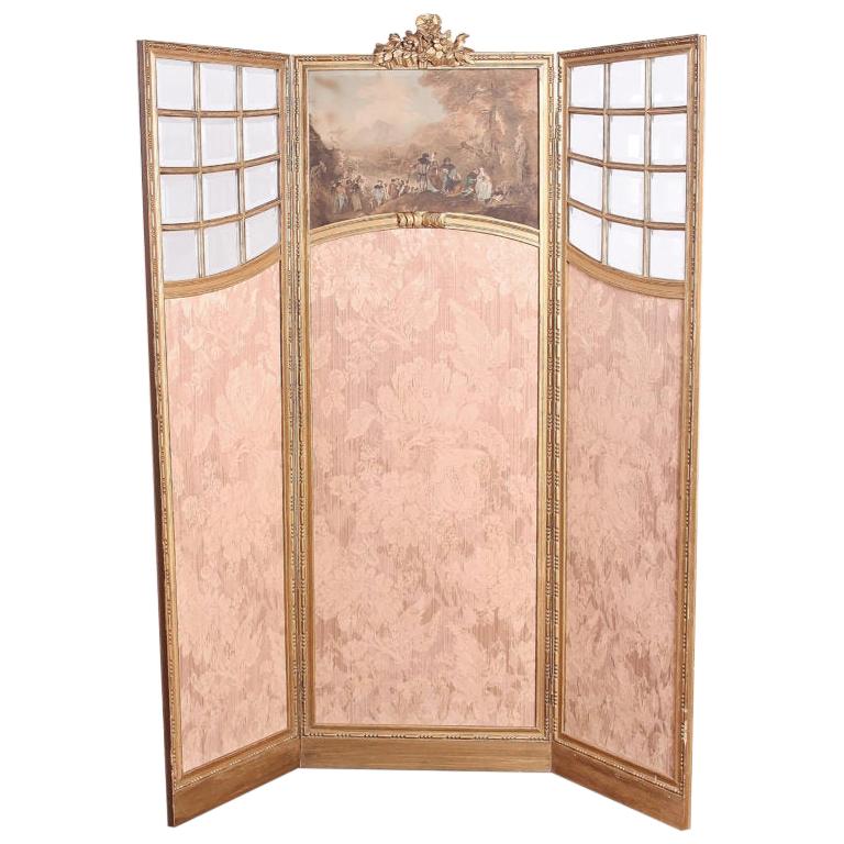 French Carved Louis XVI-Style Screen