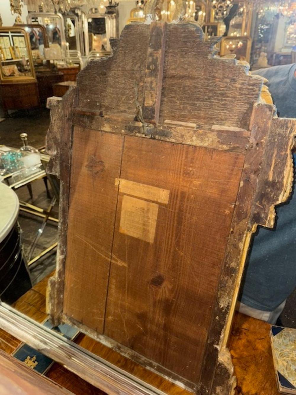 Specchio neoclassico francese intagliato in vendita 2