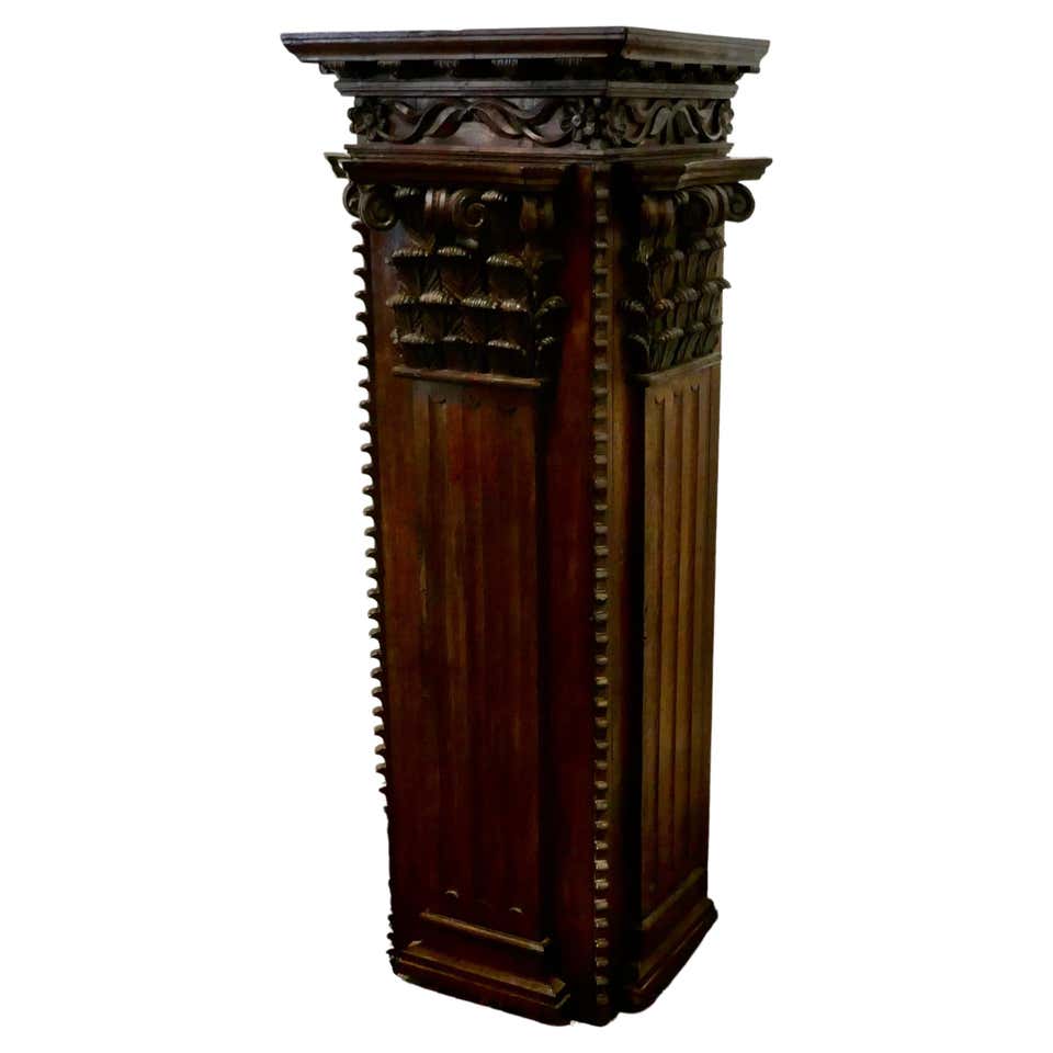 Victorian Column Base Fluted Column Base, Victorian, Architectural, Pedestal, Classical ...