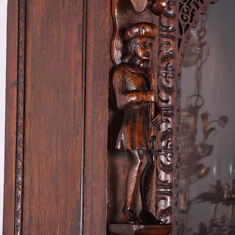 French Carved Oak Renaissance Revival Cabinet / Bookcase, C.1880 3