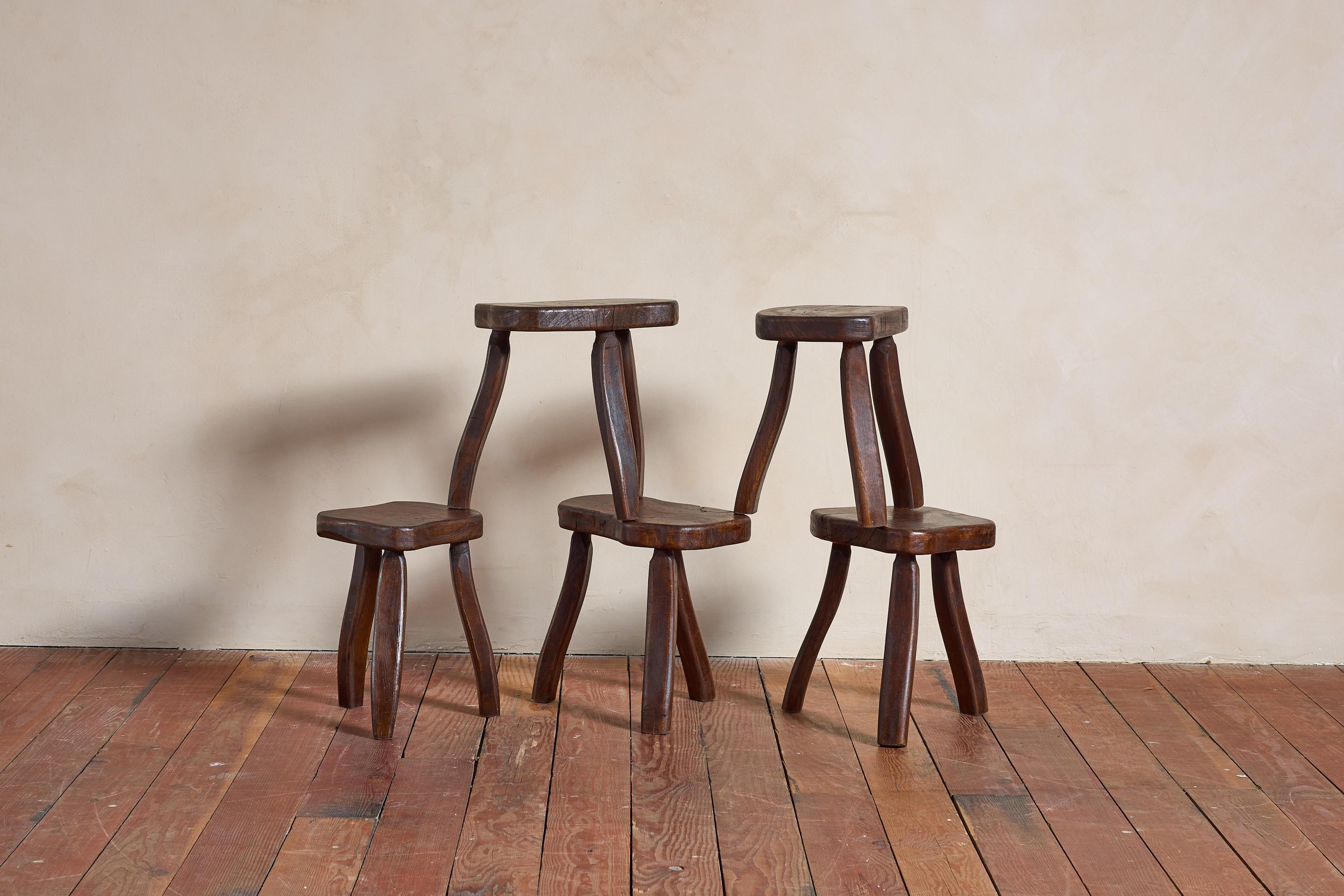 Französisch geschnitzt Oak Hocker (Italienisch) im Angebot
