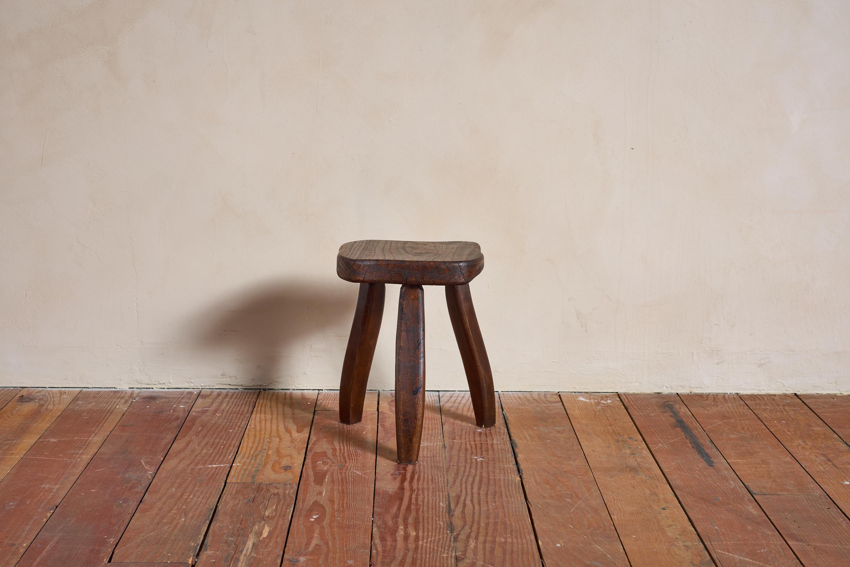 Französisch geschnitzt Oak Hocker (Holz) im Angebot