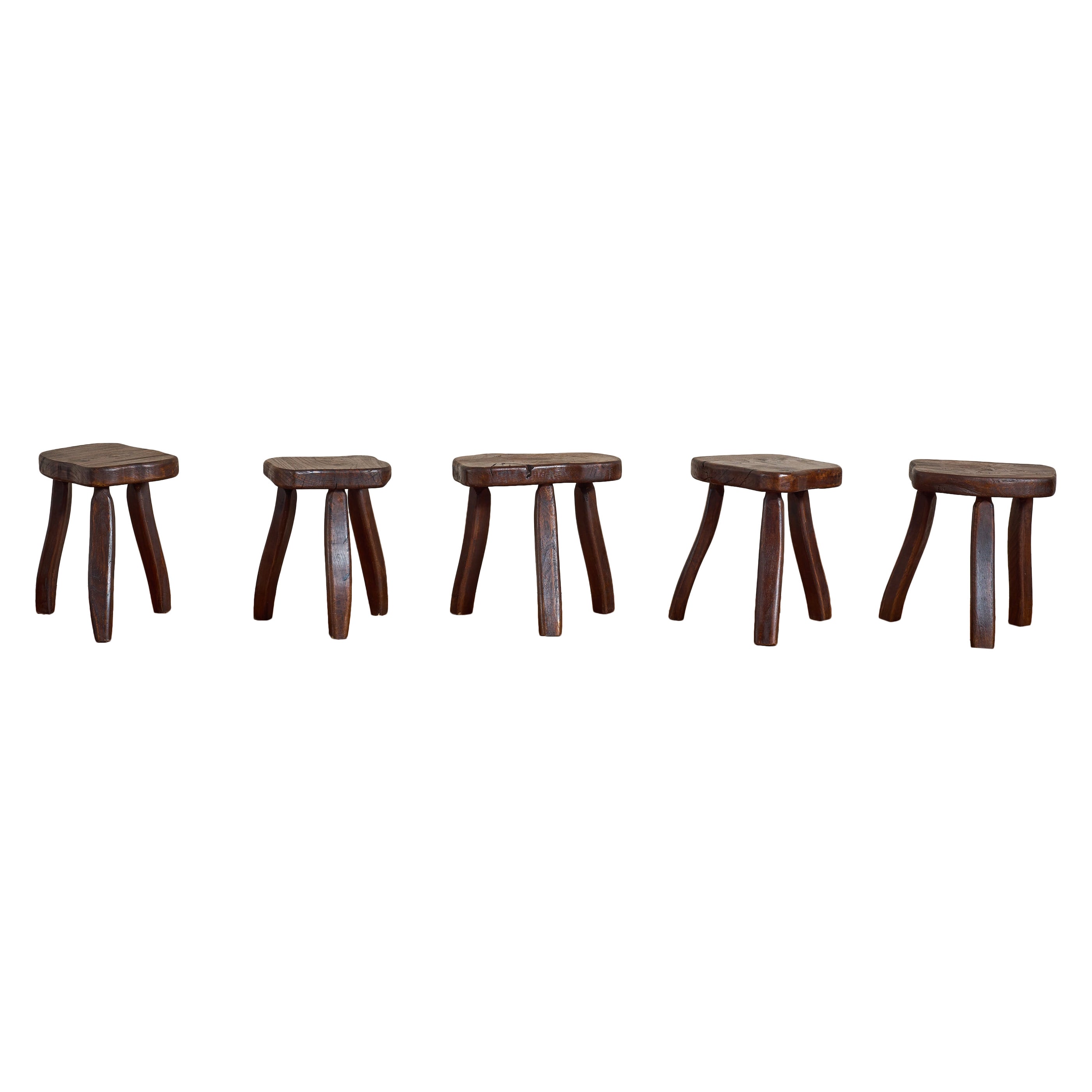 Französisch geschnitzt Oak Hocker im Angebot