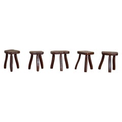 Französisch geschnitzt Oak Hocker