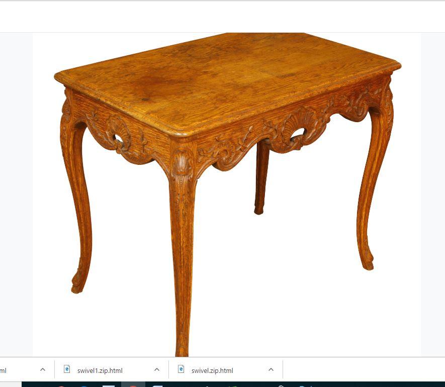 French Carved Oak Table In Good Condition In Locust Valley, NY