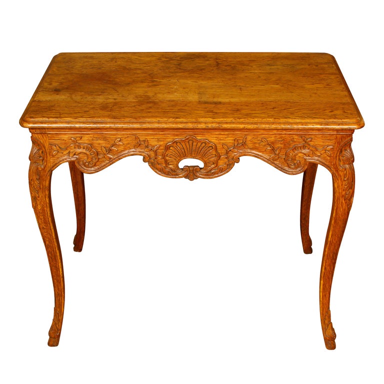 French Carved Oak Table at 1stDibs