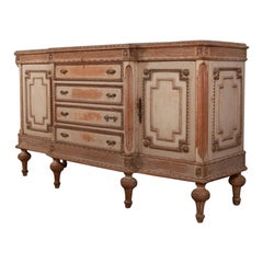 French Carved Pine Enfilade/ Sideboard