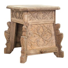 French Carved Provincial Stool