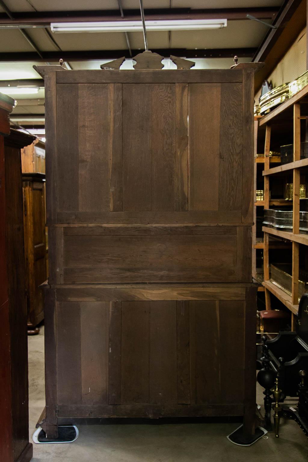French Carved Stepback Cupboard For Sale 8