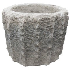 French Carved Stone Vessel Antique French Carved Stone Vessel