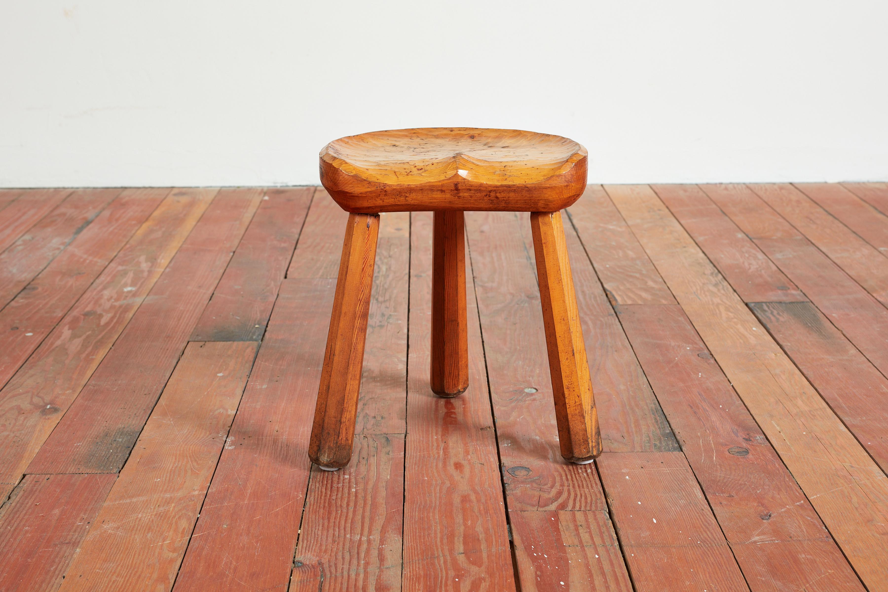 Oak French Carved Stools For Sale