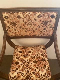 French Carved Walnut Curule Chair