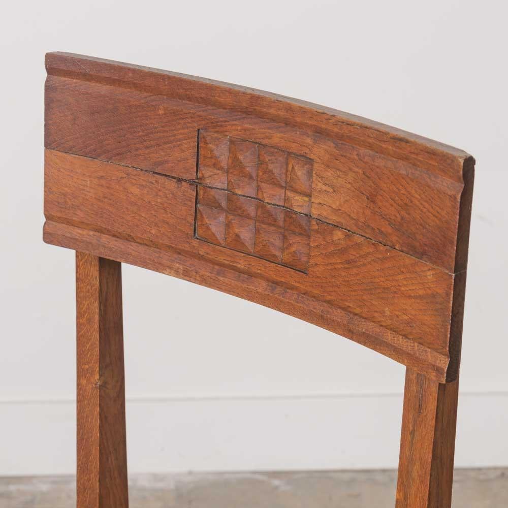 Französisch geschnitzt Wood und geflochtene Stühle, Satz von 4 im Angebot 8