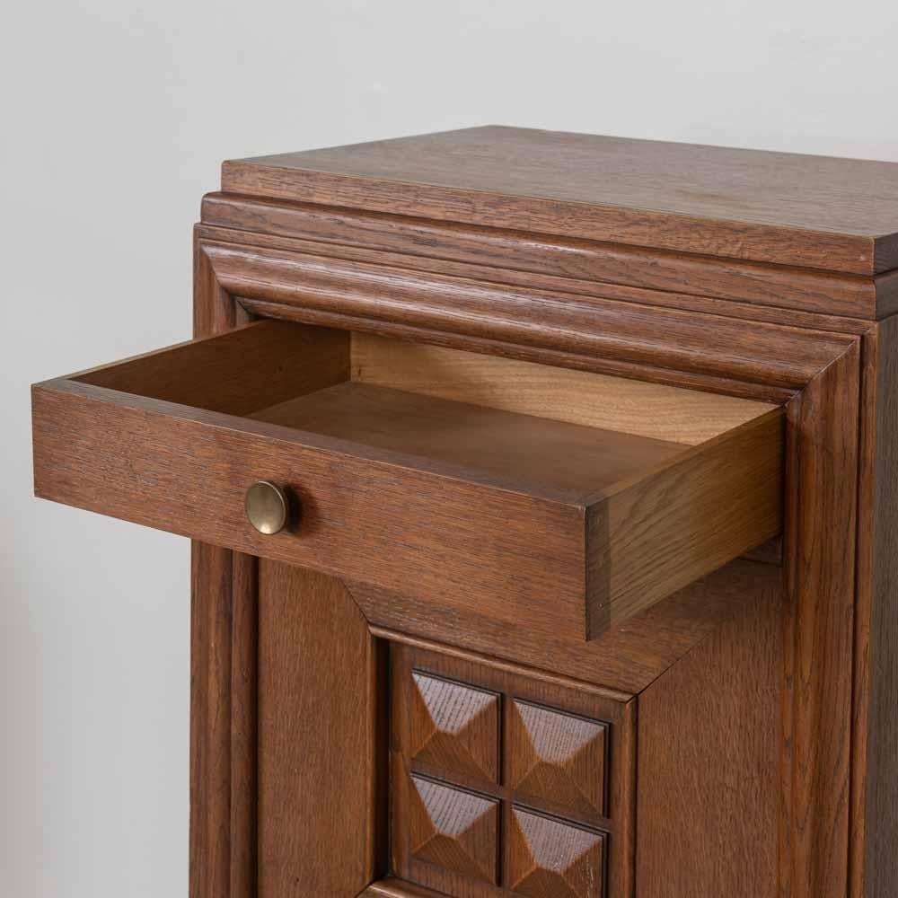 Mobile bar francese in legno intagliato di Charles Dudouyt in vendita 6