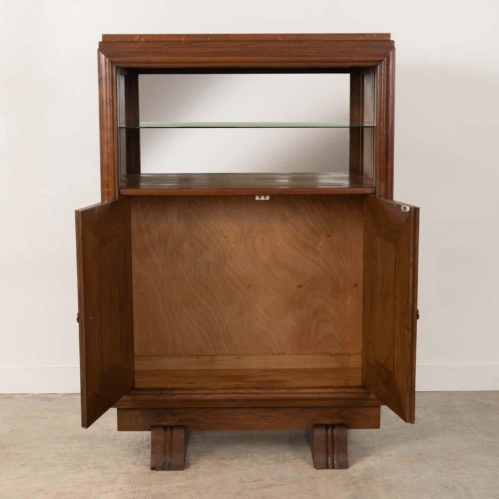 Miroir Meuble de bar français sculpté par Charles Dudouyt en vente