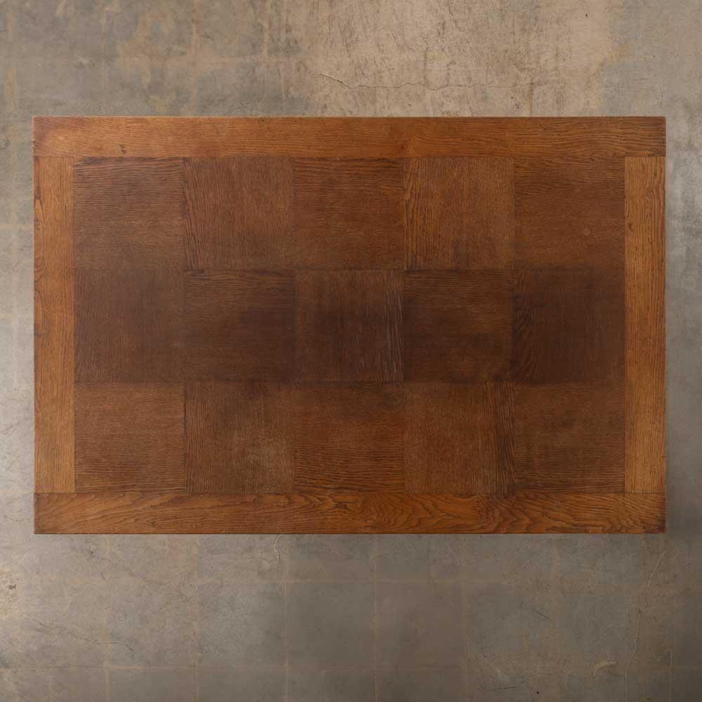 Französisch geschnitzt Wood Brutalist Tisch von Charles Dudouyt im Angebot 2