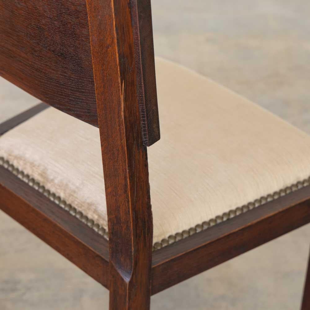 French Carved Wood Chair by Charles Dudouyt 9