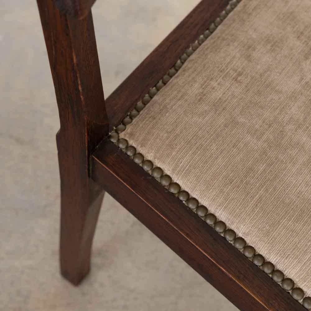 French Carved Wood Chair by Charles Dudouyt 13