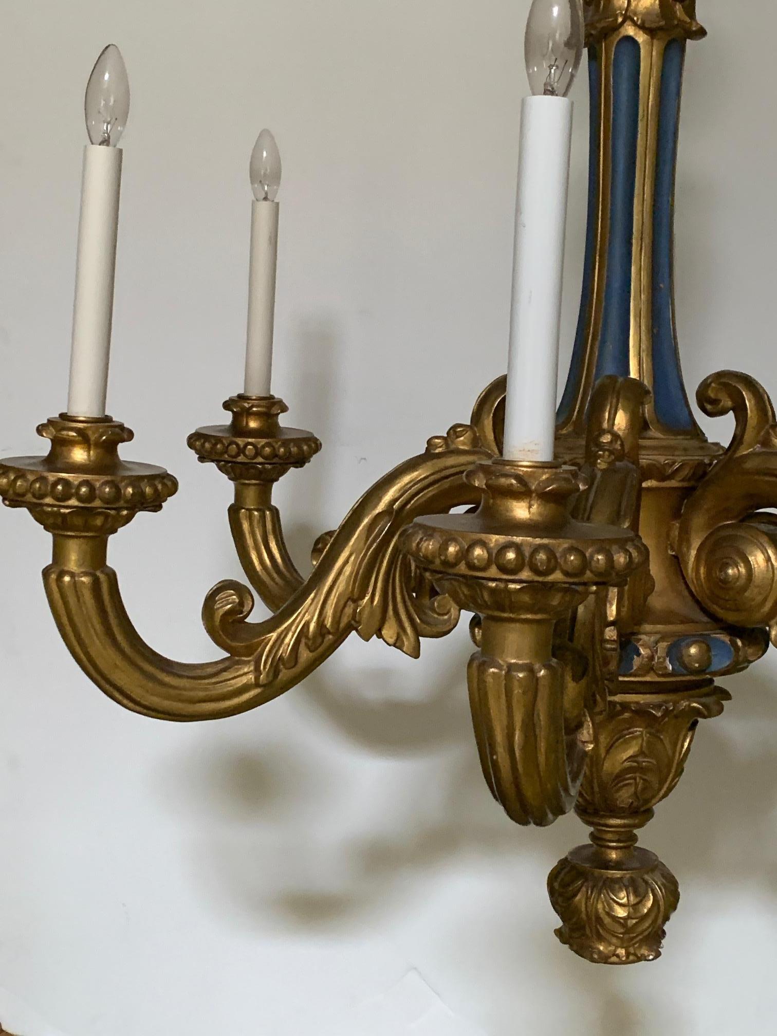 gold wood chandelier